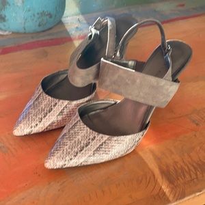 Audrey Brooke Snake Skin Heels